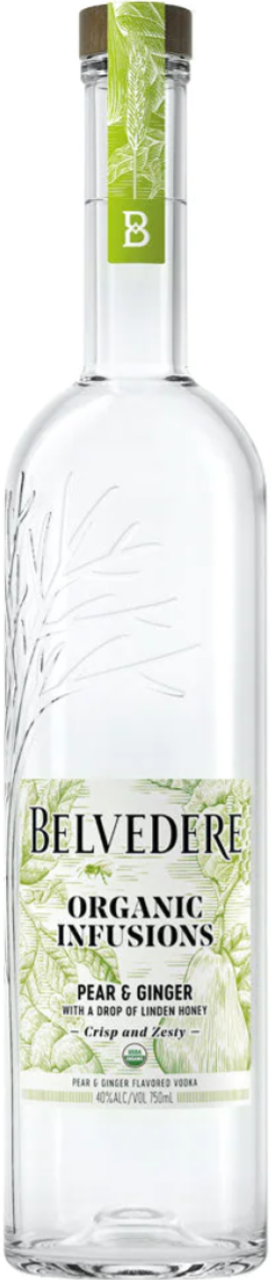 Belvedere Organic Infusions Lemon & Basil Vodka (750 ml)