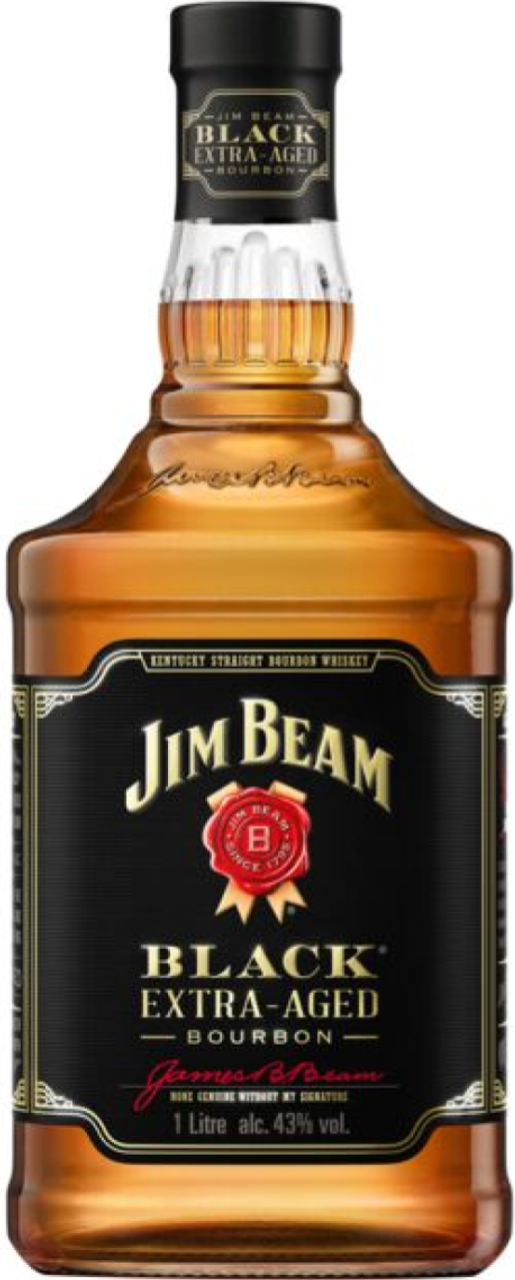 Jim Beam Black Bourbon 750ml Label