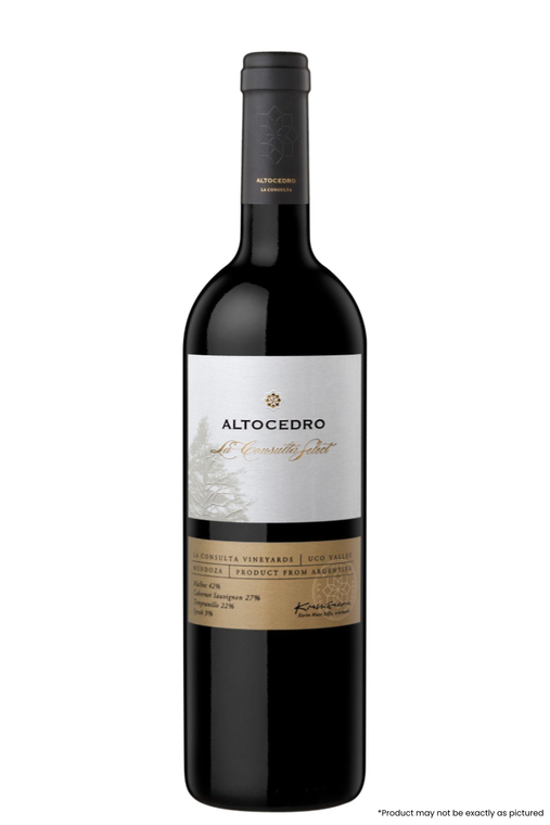 Type: Red Blend

Varietal: Red Blend

Region: La Consulta

Country: Argentina

Size: 750ml

ABV: 14.3%

Notes: The 2018 La Consulta Select is a co-fermentation of 37% Malbec, 21% Cabernet Sauvignon, 16% Cabernet Franc, 11% Merlot, 10% Tempranillo and 5% Syrah, all aged in second and third use French oak barrels for 12 months. It's floral and harmonious, complex and nuanced, with nice integration of the different varieties and the wine with the oak. The palate is medium-bodied with fine-grained tannins and a balanced palate with nice texture and a chalky mouthfeel.