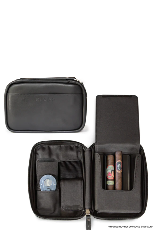 Elevate Your Cigar Experience. The Flint brown Italian leather cigar travel case is on a level of its own, incorporating top-notch materials with a more thoughtful layout. We achieved a traditional leather soft-good design that effectively protects your cigars when traveling by adding a custom-engineered (patent-pending) protective plastic hard-shell that inconspicuously sits inside a nylon sleeve. Other details like the elongated magnet pockets that allow various sizes of accessories to fit comfortably, the interior leather piping and leather accents, the custom polished gunmetal zipper, and the high-quality materials were all meticulously chosen and designed. Any aficionado will be glad they added this beautiful piece to their collection, whether this is a gift or for yourself.