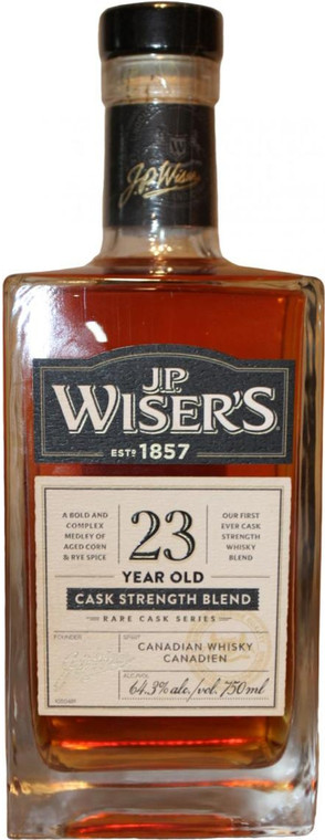 JP Wisers 23YR Cask Strength Canadian Whiskey 750ml