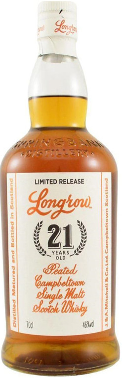Longrow 21YR  Peated Single Malt Scotch