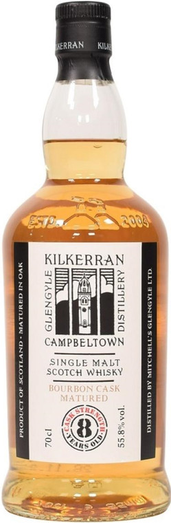 Kilkerran 8YR Cask Strength Bourbon Single Malt 750ml