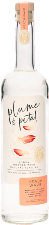 Plume & Petal Infused Vodka Peach Wave 750ml