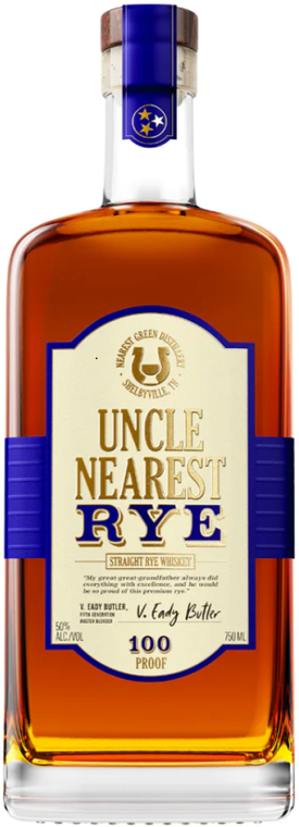 Uncle Nearest Straight Rye Whiskey 100PF 750ml