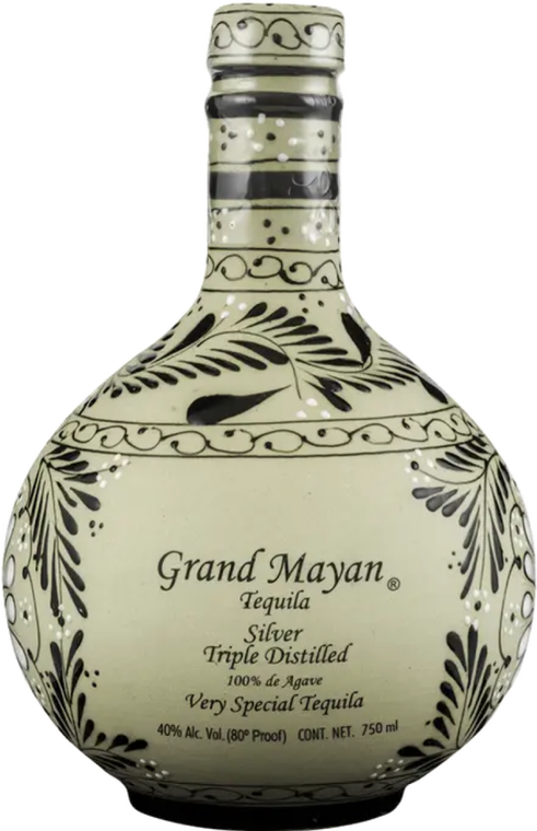 Grand Mayan Ceramic Silver Tequila 750ml