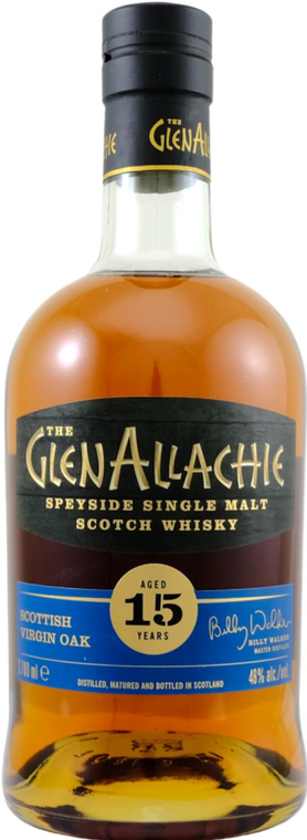 GlenAllachie 15 Year Scottish Oak Finish Single Malt Scotch 700ml