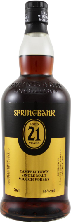 Springbank 21YR Single Malt Scotch 750ml