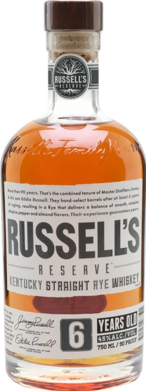 Russell's Reserve Rye 6 yr 750ml