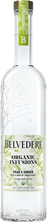 Belvedere Organic Infusions Vodka 750ml - Pear & Ginger