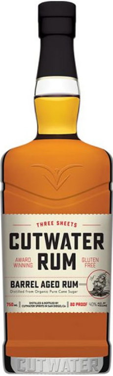 Cutwater Rum 750ml - Three Sheets Barrel Aged