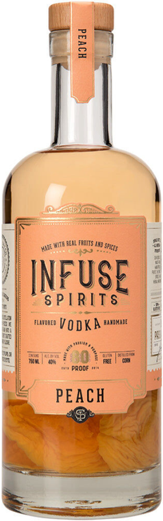 Infuse Spirits Peach Vodka 750ml