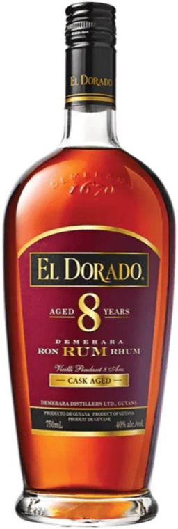 El Dorado 8YR Rum 750ml