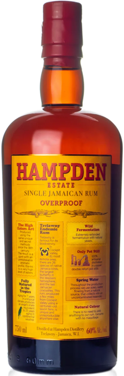 Hampden Estate Overproof Single Jamaican Rum 750ml