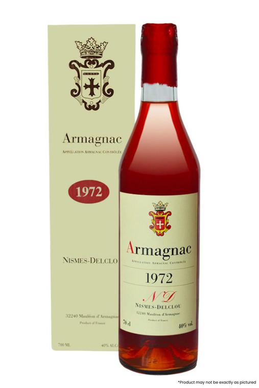 Nismes-Delclou Armagnac 1972 750ml