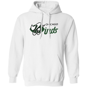 Chicago Winds Hoodie Pullover Classic WFL Football Team color White Chicago Winds Hoodie Pullover Classic WFL Football Team color White