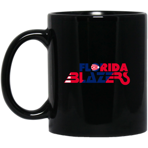 Florida Blazers Mug 11 oz. Black Glossy Ceramic WFL Football Team