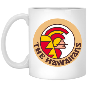 Hawaii Hawaiians Mug 11 oz. White Glossy Ceramic WFL Football Team Hawaii Hawaiians Mug 11 oz. White Glossy Ceramic WFL Football Team
