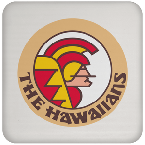 Hawaii Hawaiians Drink Coaster WFL Football Team color White Hawaii Hawaiians Drink Coaster WFL Football Team color White