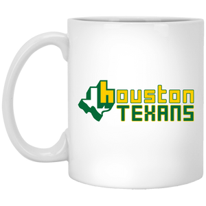 Houston Texans Mug 11 oz. White Glossy Ceramic WFL Football Team Houston Texans Mug 11 oz. White Glossy Ceramic WFL Football Team