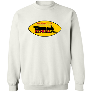 Jacksonville Express Sweatshirt Crewneck Pullover WFL Football Team color White Jacksonville Express Sweatshirt Crewneck Pullover WFL Football Team color White