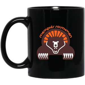 Memphis Southmen Mug 11 oz. Black Glossy Ceramic WFL Football Team Memphis Southmen Mug 11 oz. Black Glossy Ceramic WFL Football Team