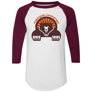 Memphis Southmen Raglan Shirt Colorblock WFL Football Team color White/Maroon Memphis Southmen Raglan Shirt Colorblock WFL Football Team color White/Maroon