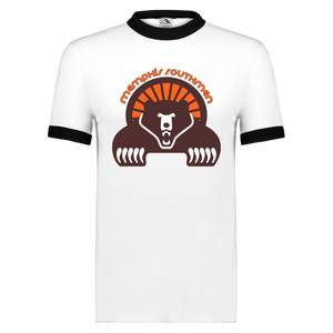 Memphis Southmen Ringer T-shirt WFL Football Team color White/Black Memphis Southmen Ringer T-shirt WFL Football Team color White/Black