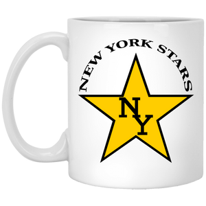 New York Stars Mug 11 oz. White Glossy Ceramic WFL Football Team New York Stars Mug 11 oz. White Glossy Ceramic WFL Football Team