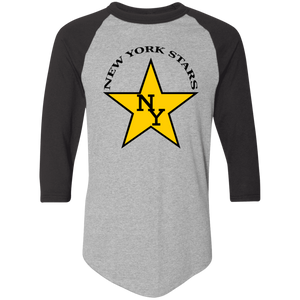 New York Stars Raglan Shirt Colorblock | WFL Football Team New York Stars Raglan Shirt Colorblock | WFL Football Team