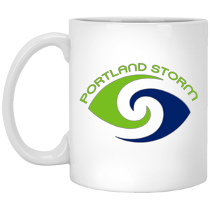 Portland Storm Mug 11 oz. White Glossy Ceramic WFL Football Team Portland Storm Mug 11 oz. White Glossy Ceramic WFL Football Team