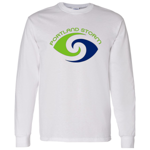 Portland Storm Long Sleeve Shirt Classic WFL Football Team color White Portland Storm Long Sleeve Shirt Classic WFL Football Team color White