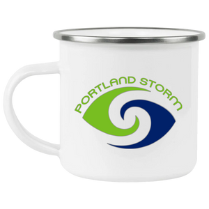 Portland Storm Camping Mug 12 oz. Enamel | WFL Football Team Portland Storm Camping Mug 12 oz. Enamel | WFL Football Team