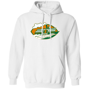 Shreveport Steamer Hoodie Pullover Classic WFL Football Team color White Shreveport Steamer Hoodie Pullover Classic WFL Football Team color White