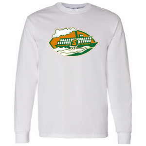 Shreveport Steamer Long Sleeve Shirt Classic WFL Football Team color White Shreveport Steamer Long Sleeve Shirt Classic WFL Football Team color White