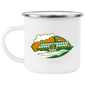 Shreveport Steamer Camping Mug 12 oz. Enamel WFL Football Team Shreveport Steamer Camping Mug 12 oz. Enamel WFL Football Team