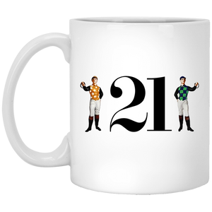 21 Club White Drink Mug 11 oz. New York City Nightclub Merch 21 Club White Drink Mug 11 oz. New York City Nightclub Merch