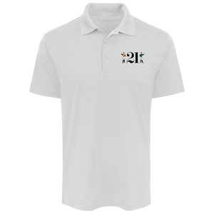 21 Club Polo Shirt Short Sleeve New York City Nightclub color White 21 Club Polo Shirt Short Sleeve New York City Nightclub color White