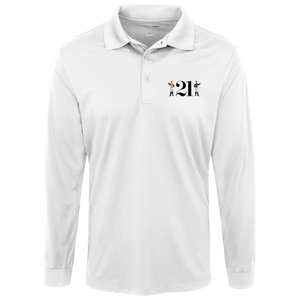 21 Club Polo Shirt Long Sleeve New York City Social NightClub color White 21 Club Polo Shirt Long Sleeve New York City Social NightClub color White