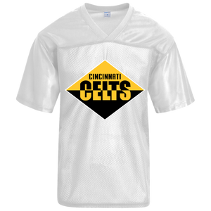 Cincinnati Celts Replica Mesh Jersey NFL Football Team color White Cincinnati Celts Replica Mesh Jersey NFL Football Team color White