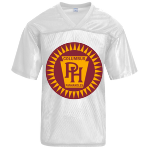 Columbus Panhandles Replica Mesh Jersey NFL Football Team color White Columbus Panhandles Replica Mesh Jersey NFL Football Team color White