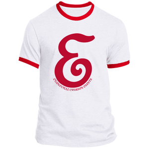 Evansville Crimson Giants Ringer T-shirt Cotton NFL Football Team color White/Red Evansville Crimson Giants Ringer T-shirt Cotton NFL Football Team color White/Red
