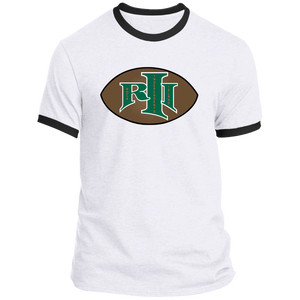 Rock Island Independents Ringer T-shirt Cotton NFL Football Team color White/Black Rock Island Independents Ringer T-shirt Cotton NFL Football Team color White/Black