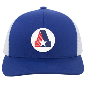 Birmingham Americans Trucker Cap Snapback WFL Football Team Headwear color Royal Blue/White Birmingham Americans Trucker Cap Snapback WFL Football Team Headwear color Royal Blue/White