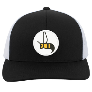 Charlotte Hornets Trucker Cap Snapback WFL Football Team Headwear color Black/White Charlotte Hornets Trucker Cap Snapback WFL Football Team Headwear color Black/White
