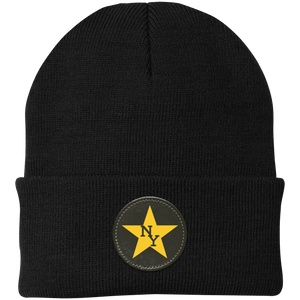 New York Stars Knit Beanie WFL Football Team Headwear color Black New York Stars Knit Beanie WFL Football Team Headwear color Black
