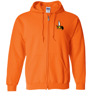 Charlotte Hornets Full Zip Hoodie WFL Football Team color Orange Charlotte Hornets Full Zip Hoodie WFL Football Team color Orange