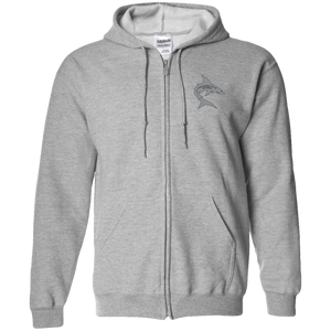 Jacksonville Sharks Full Zip Hoodie WFL Football Team color Sport Grey Jacksonville Sharks Full Zip Hoodie WFL Football Team color Sport Grey