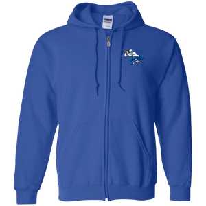 Brooklyn Dodgers Full Zip Hoodie AAFC Football Team color Royal Blue Brooklyn Dodgers Full Zip Hoodie AAFC Football Team color Royal Blue