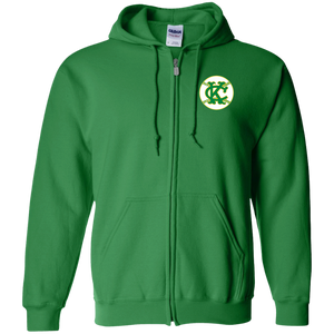 Kansas City Athletics Full Zip Hoodie MLB Baseball Team color Green